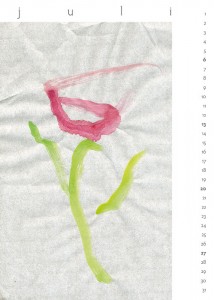 flora 2014 - Kalenderblatt Juli
