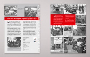 Ausstellungs-Display-Serie »Ende und Neubeginn: Regensburg 1945-1949«
