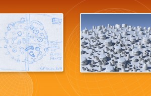 emico - Marketing Key-Illustration - Konzept-Skizze und Konzept-Rendering