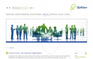 Internetauftritt | OptWare GmbH, Regensburg - Inhaltsseite »Über uns«