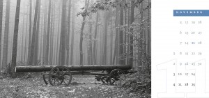 Landschaft Schwarzweiß 2012 - Kalenderblatt November