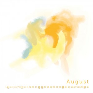 licht jahr 2015 - Kalenderblatt August