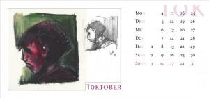 Gedanken & Striche 2004 - Kalenderblatt Oktober