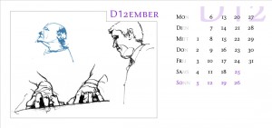 Gedanken & Striche 2004 - Kalenderblatt Dezember