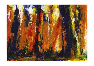 unterholz 2003 - Bilderseite 6 - Acryl auf Fotokarton
