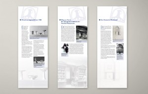 Ausstellungsbanner-Serie »Weg zur Form. Die Zinngießertradition der Familie Wiedamann«