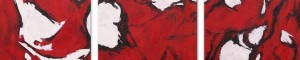 Triptychon »über rot«