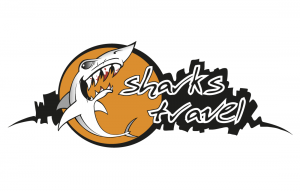Logo | Sharks travel, Regensburg - fertige Vektor-Reinzeichnung