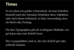 Die Wahl der richtigen Schrift