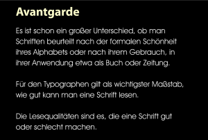 Die Wahl der richtigen Schrift