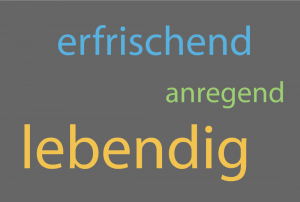 Schrift betont gestalten