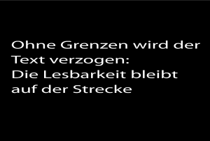 Behutsamer Einsatz von Textattributen