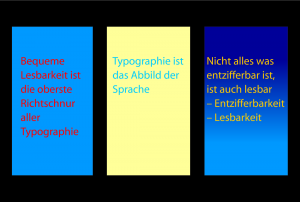 Wie kombiniert man Hintergrund und Schrift?